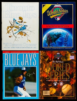 1970s/80s Toronto Blue Jays Program Collection of 75