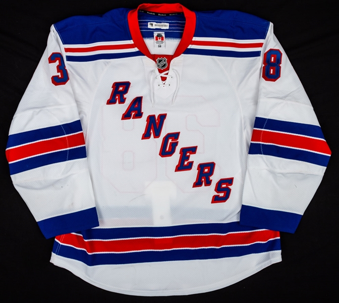 Michael Sauers 2011-12 New York Rangers Game-Worn Jersey with Steiner LOA – Photo-Matched!