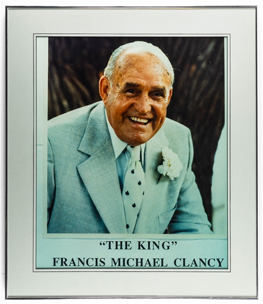 King Clancy 1980’s Toronto Maple Leafs Framed Picture (26” x 30”) 