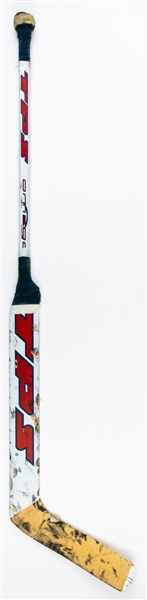Henrik Lundqvists 2006-07 New York Rangers Game-Used TPS Stick with Steiner LOA 