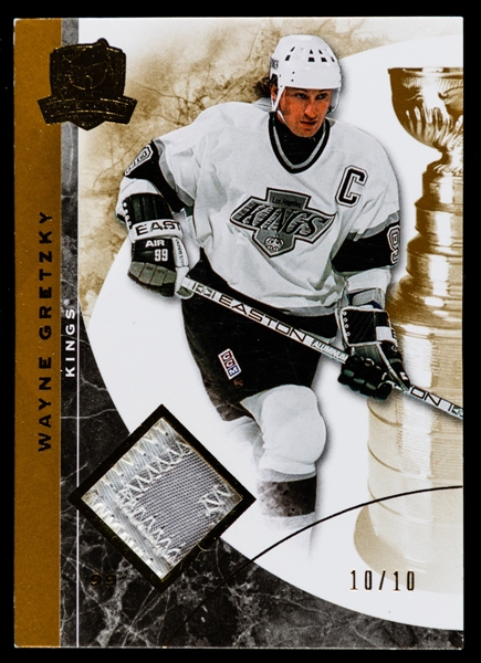 2008-09 Upper Deck The Cup Gold Rainbow Patch Hockey Card #1 of HOFer Wayne Gretzky (10/10)