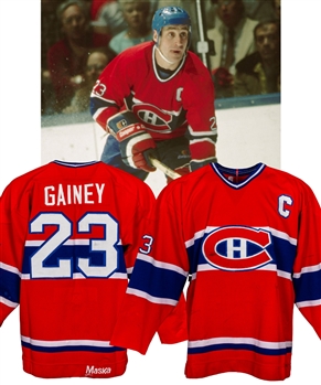 Bob Gainey’s Early-To-Mid-1980s Montreal Canadiens Game-Worn Captain’s Jersey – 65+ Team Repairs! Photo-Matched!