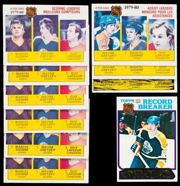 1980s and 1990s O-Pee-Chee, Topps and Other Brands Hockey Cards of HOFer Wayne Gretzky (540+) 