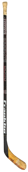 Ron Francis Mid-to Late-1990s Pittsburgh Penguins/Carolina Hurricanes Signed Franklin 8050 Game-Used Stick From the Personal Collection of Dino Ciccarelli with His Signed LOA