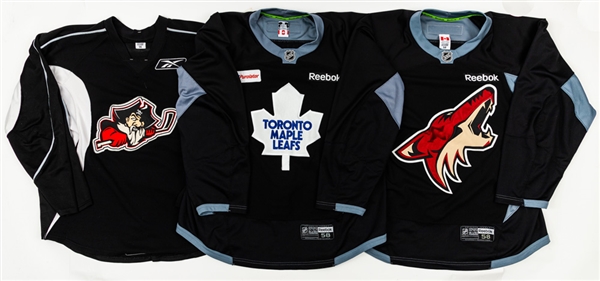 Late-2000s/Early-to-Mid-2010s NHL and AHL Practice/Training Camp Jersey Collection of 15