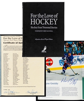 Dino Ciccarellis "For the Love of Hockey" Signature Series Players Edition Leather-Bound Book #024/100 with His Signed LOA
