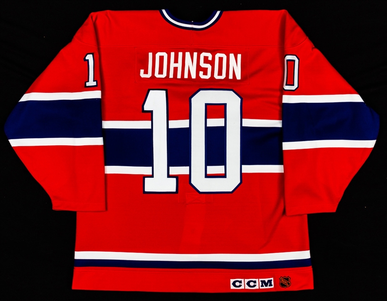 Tom Johnson’s 1990s Montreal Canadiens Event-Worn Jersey with Team LOA