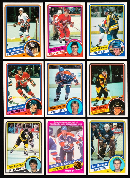 1984-85, 1985-86 and 1986-87 O-Pee-Chee Hockey Complete Sets (3)