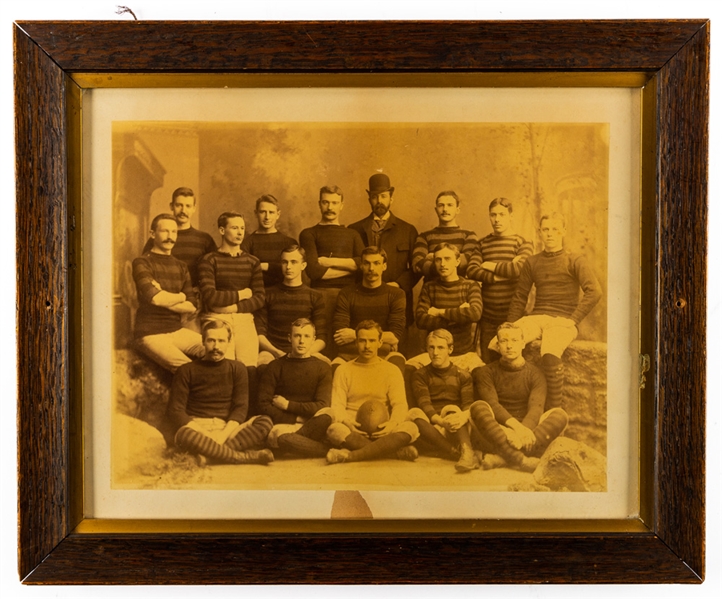 Late 19th Century ORFU Hamilton Tigers Rugby/Football Framed Team Photo (15 1/2" x 19")