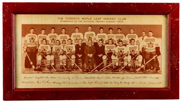 Toronto Maple Leafs 1933-34 Framed Team Picture (10" x 18")