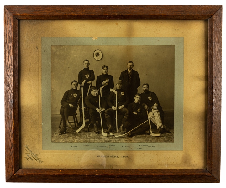 Halifax Wanderers WAAC 1898-99 Framed Cabinet Team Photo (18 1/2" x 22 1/2")