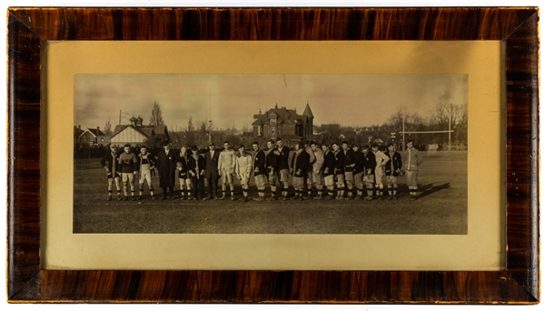 Hamilton Alerts ORFU 1912 Grey Cup Champions Framed Panoramic Team Photo (12" x 22")