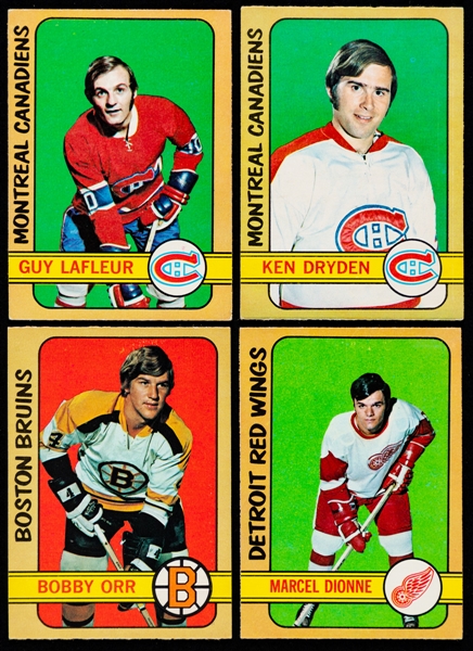 1972-73 O-Pee-Chee Hockey Near Complete Card Set (340/341) Plus Extras (65)