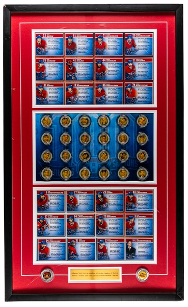 Montreal Canadiens 2008-09 Centennial Medallion Framed Display from the Montreal Canadiens Archives (18 ½” x 30 ½”)