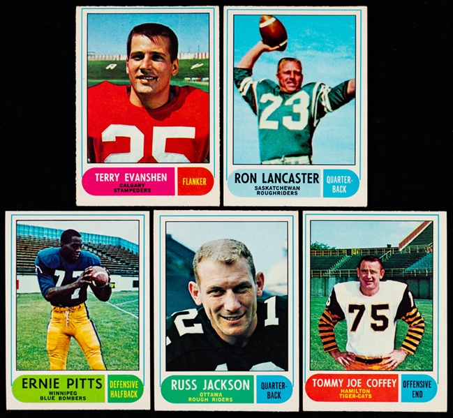1968 O-Pee-Chee CFL Complete 132-Card Set