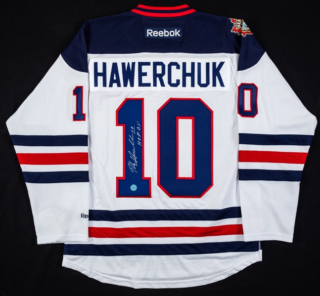 Deceased HOFer Dale Hawerchuk Winnipeg Jets 2016 Heritage Classic Signed Jersey with COA 