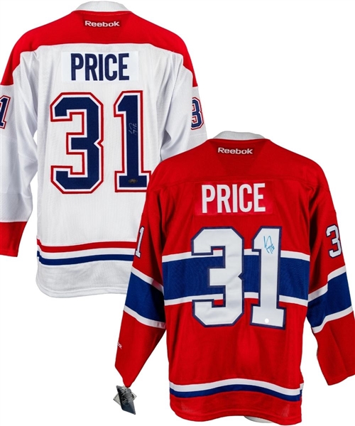 Carey Price Montreal Canadiens Signed Jersey Collection of 2 With COAs