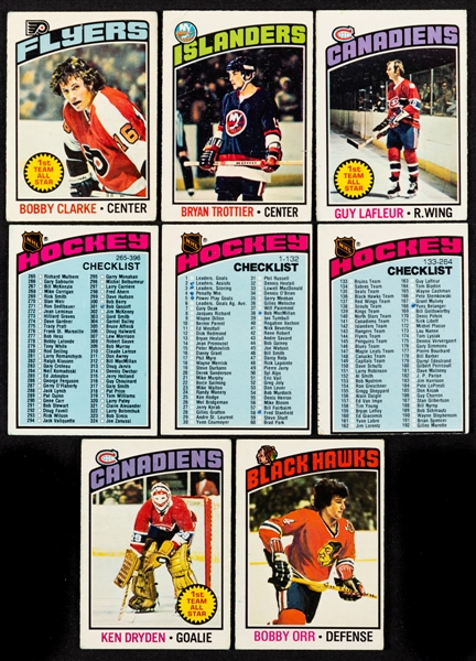 1976-77, 1977-78 and 1978-79 O-Pee-Chee Hockey Complete Sets (3)