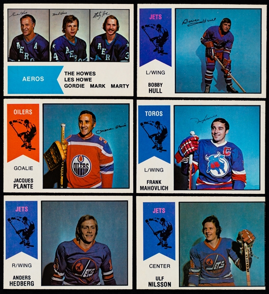 1974-75, 1975-76, 1976-77 and 1977-78 O-Pee-Chee Hockey WHA Complete Sets (4)