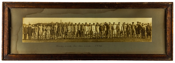 Hamilton Tigers Rugby Football Team ORFU 1919 and Rowing Club Football Club 1915 (Panoramic) Framed Team Photos