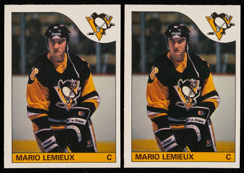 1985-86 O-Pee-Chee Hockey Cards #9 HOFer Mario Lemieux Rookie (2)