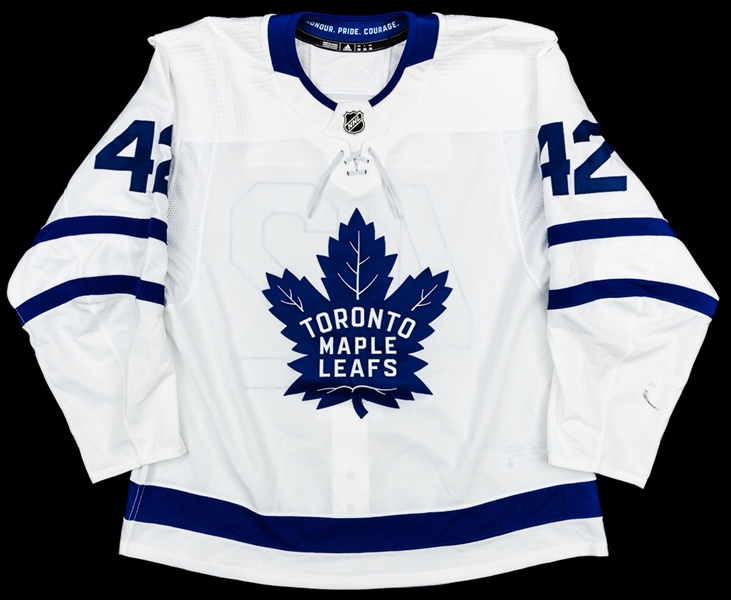 Trevor Moores 2018-19 Toronto Maple Leafs Game-Worn Rookie Season Jersey with Team COA 