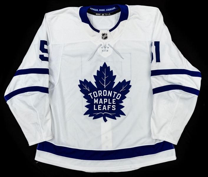 Jake Gardiners 2018-19 Toronto Maple Leafs Game-Worn Jersey with Team COA - Photo-Matched!