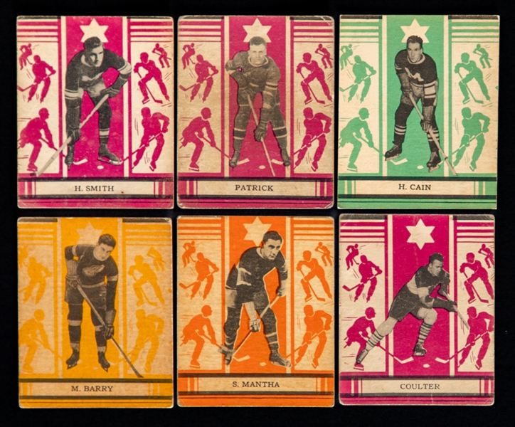 1935-36 O-Pee-Chee V304 Series "C" Hockey Complete 24-Card Set Plus Extras (9)