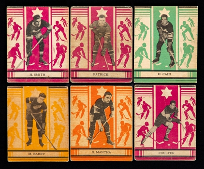 1935-36 O-Pee-Chee V304 Series "C" Hockey Complete 24-Card Set Plus Extras (9)
