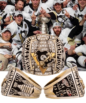 Pittsburgh Penguins 2008-09 Stanley Cup Championship "Friends and Family" Sergei Gonchar Ring with Diamonds