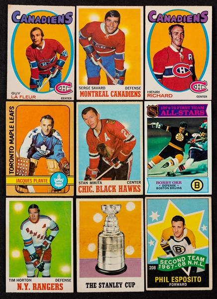 Massive 1940s to 1970s Beehive, Parkhurst, Topps and O-Pee-Chee Hockey Card Collection of 3000+ Including Partial Sets