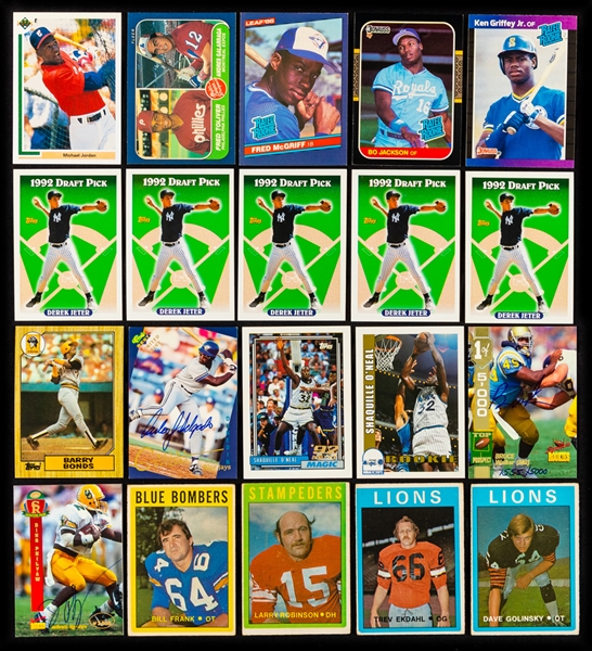 Massive 1970s to 1990s Topps, Score, Fleer, O-Pee-Chee, Upper Deck and Donruss Baseball Card Collection of 25,000+ Including Complete and Partial Sets Plus More