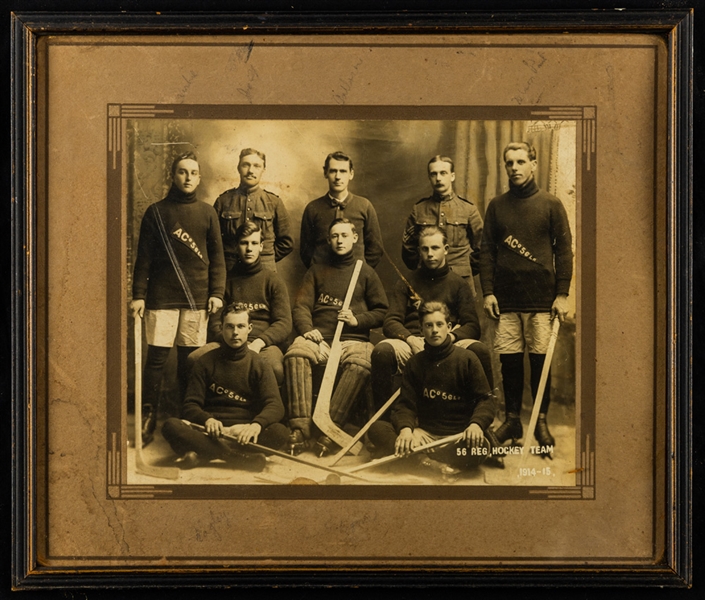 Early-1900s/1910s Framed Hockey Team Photo/Picture Collection of 3 including 1904-05 Comet Hockey Club - Champions of Strathcona League 