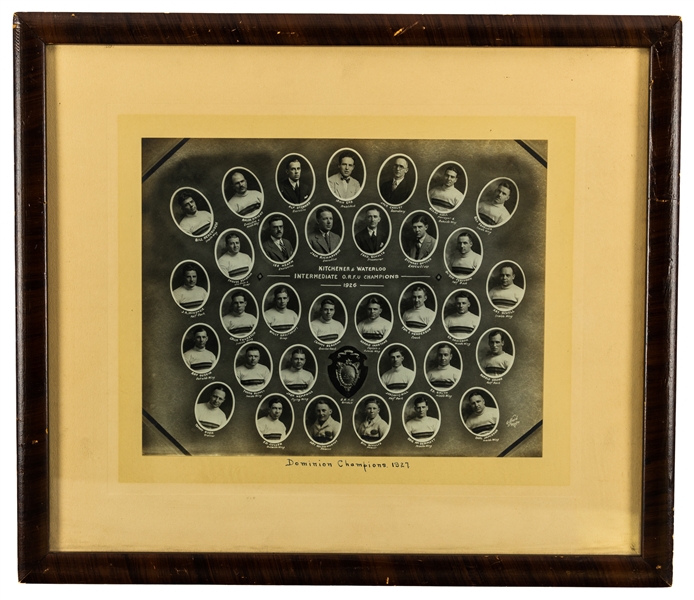 Kitchener & Waterloo Rugby Football Team 1926 Composite Framed Team Photo (13" x 15")