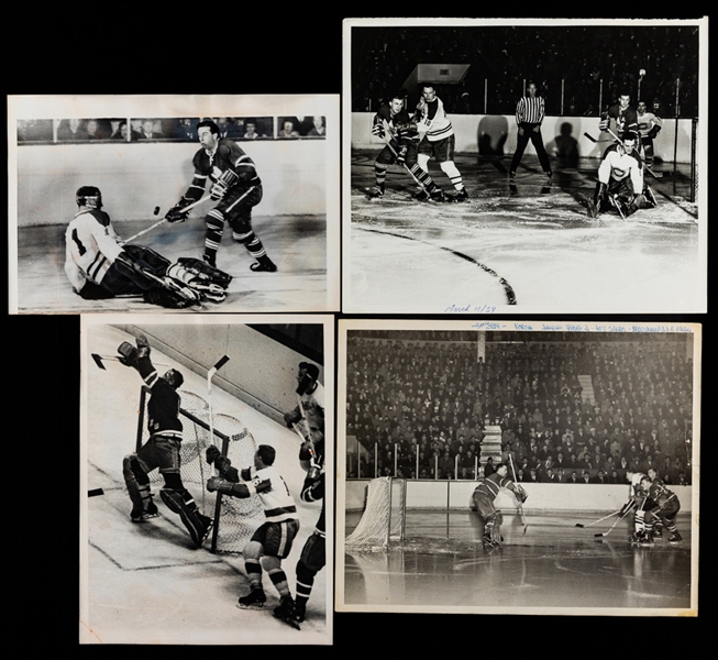 Jacques Plante Media and Wire Photo Collection of 26 