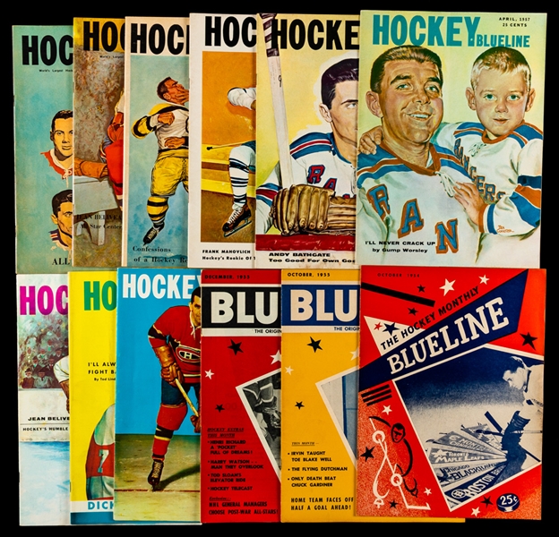 1950s Hockey Blueline Magazine Near Complete Set (40/41)