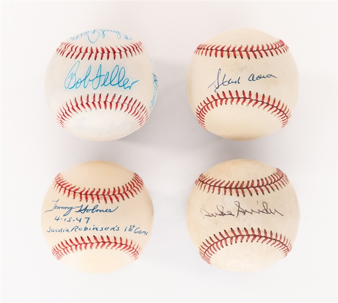 Signed & Multi-Signed Baseball Collection with JSA Auction LOA - Includes Hank Aaron, Duke Snider & Gary Carter/Tony Perez