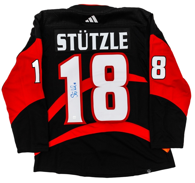 Tim Stutzle Signed Ottawa Senators Adidas Reverse Retro Jersey with COA
