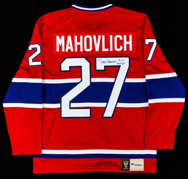 Frank Mahovlich Signed Montreal Canadiens Fanatics Vintage Jersey with COA