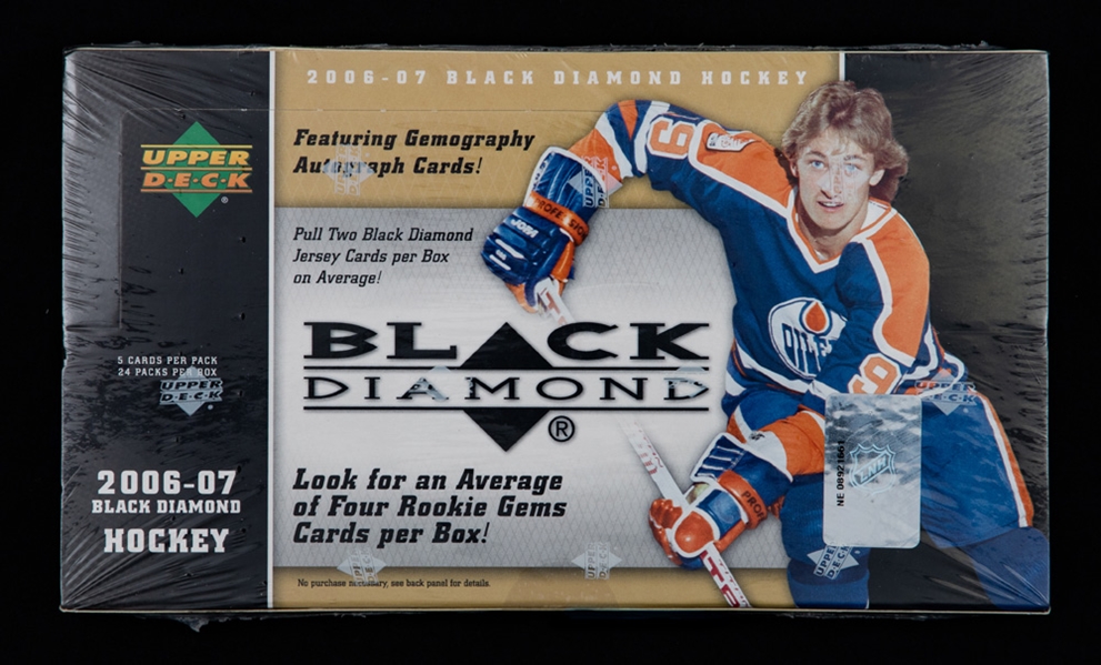 2006-07 Upper Deck Black Diamond Factory Sealed Hobby Box (24 Unopened Packs) - Malkin, Kessel, Staal, Kopitar, Weber, Letting and Pavelski Rookie Card Year!