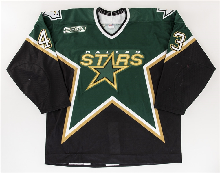 Evgeny Tsybouks 2000-01 Dallas Stars Game-Worn Preseason with Team LOA 