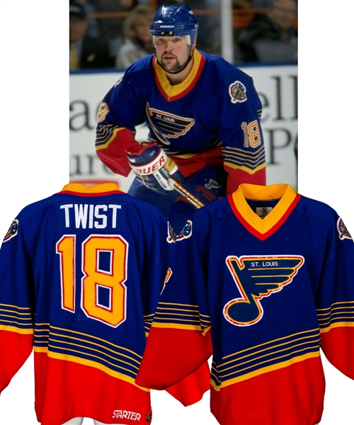 Tony Twists 1997-98 St Louis Blues Game-Worn Jersey with COA
