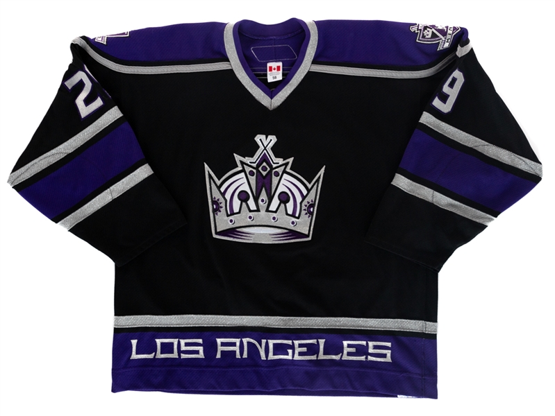 Tom Kostopoulos’ 2005-2006 Los Angeles Kings (Black Set 2) Game-Worn Jersey with LOA