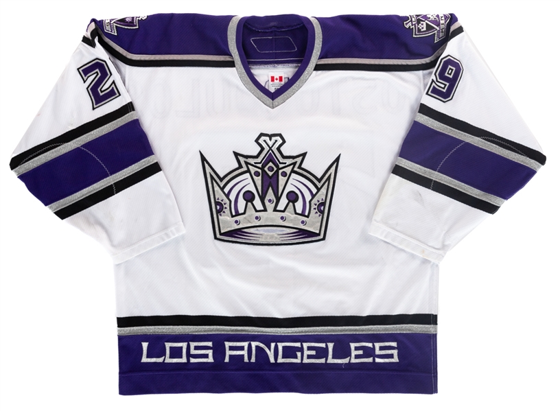 Tom Kostopoulos 2005-06 Los Angeles Kings (White Set 2) Game-Worn Jersey with LOA