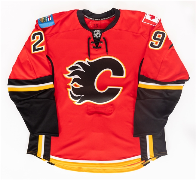 Brandon Prusts 2008-09 Calgary Flames Game-Worn Jersey with Team LOA 