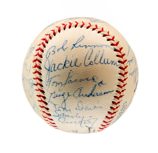 Montreal Royals Baseball Club 1958 Team-Signed Official International League Baseball by 21 with LOA - Includes Lasorda, Anderson and Amoros - Governors Cup Champions!