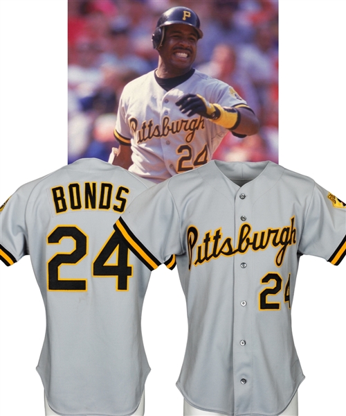 Barry Bonds 1992 Pittsburgh Pirates Game-Worn Jersey with LOA