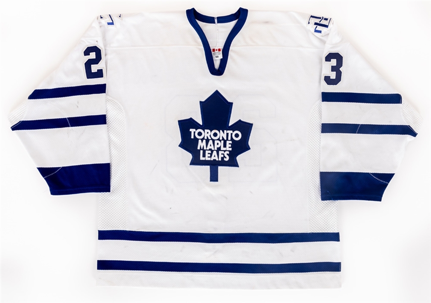 Alexei Ponikarovskys 2003-04 Toronto Maple Leafs Game-Worn Jersey with LOA – Photo-Matched!
