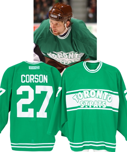 Shayne Corson’s March 2nd, 2002 Toronto Maple Leafs “Toronto St. Pats” Game-Worn Jersey with Team LOA 
