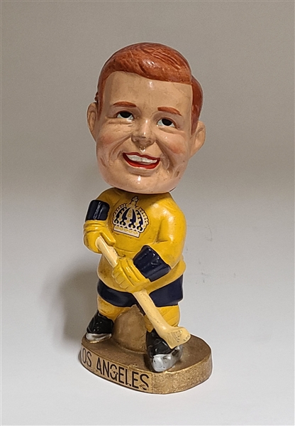 1967-68 Los Angeles Kings Gold Base Nodder / Bobbing Head Doll